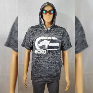 ECKO UNLTD TSHIRT WITH HOOD AND POCKET MEN REGULAR FIT SHORT SLEEVE SIZE S BLACK